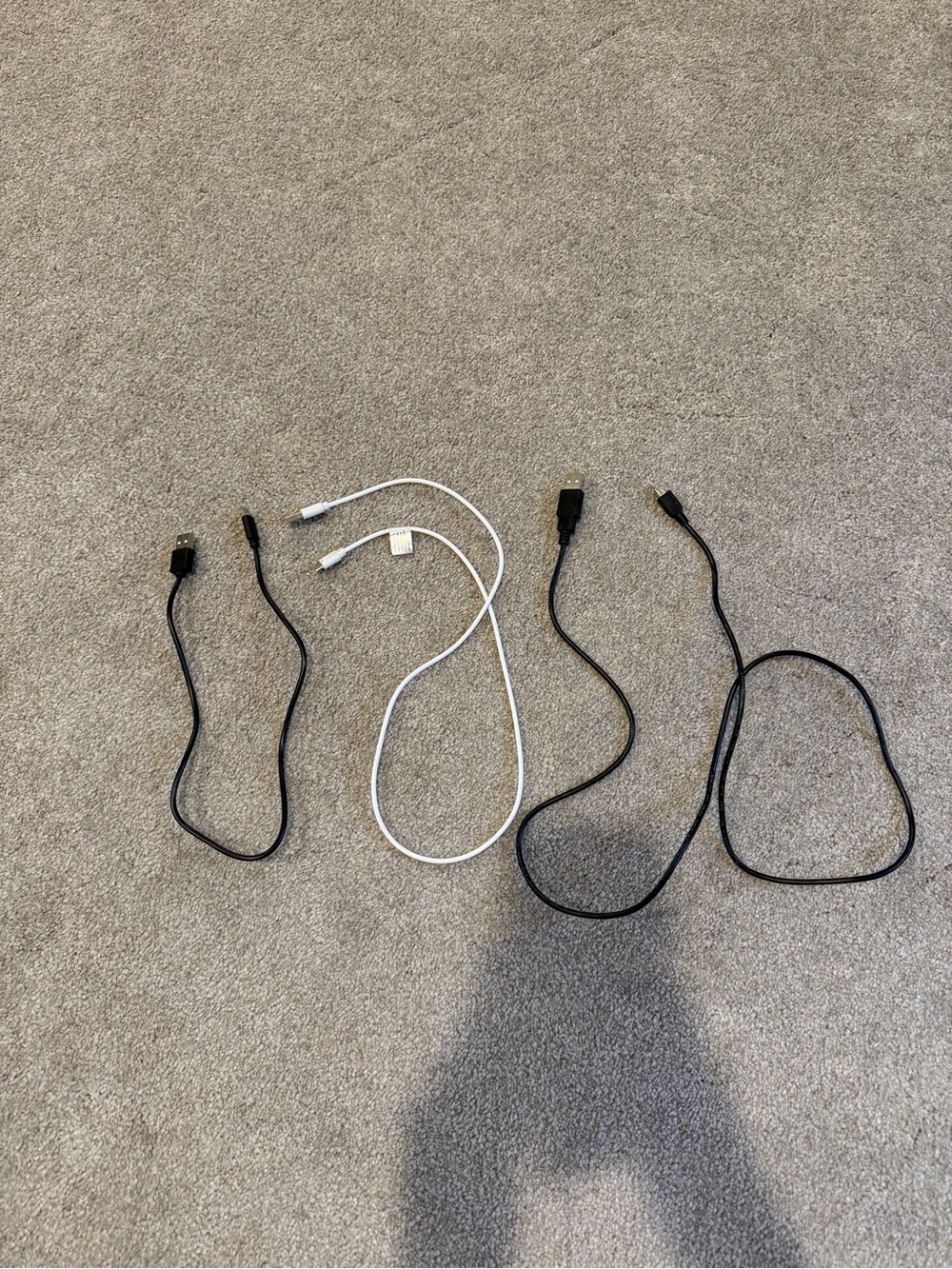 Assorted USB Charging Cables - Black & White Pack